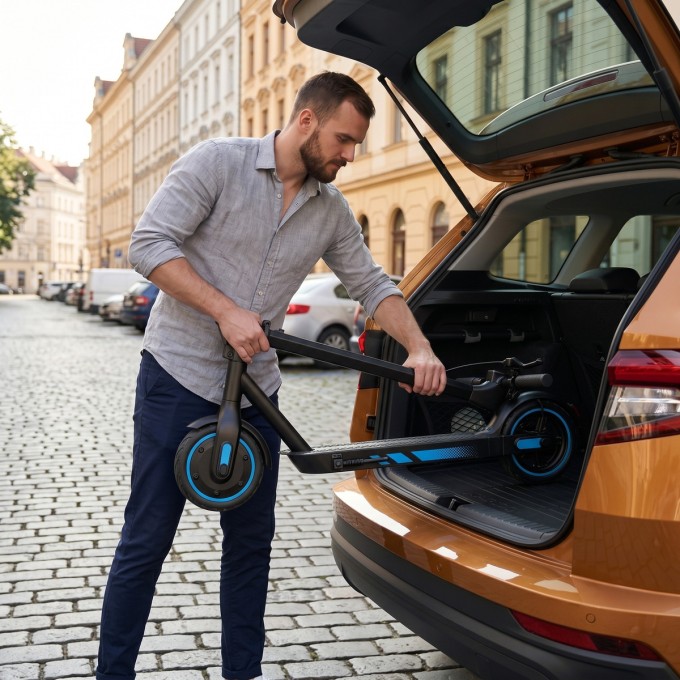Hulajnoga elektryczna AERIUM MaxRide T500 niebieska Hulajnoga elektryczna AERIUM MaxRide T500 niebieska